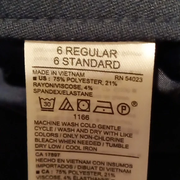 🆕 NWT Old Navy straight leg dress pants navy blue - Picture 8 of 8